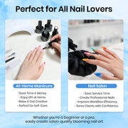 Beetles Blooming Gel 15 ml Clear UV Gel Polish Nail Art for Tortoise Nails | Marble and Natural Stone, Watercolor and Floral Print Spreading Effects, Soak-Off DIY Manicure Design