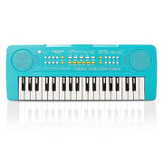 Keyboard Piano for Kids, BIGFUN 37 Keys Toddler Piano Instrument Toy, Blue | Kids Electronic Multifunction Music Educational Keyboard Toy for 3-7 Year Old Girls and Boys