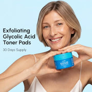 MAREE Glycolic Acid Toner Pads - Face Pads for Exfoliating Peel Zero Pore | Glycolic acid pads, sun spot remover for face, exfoliating face pads with glycolic acid and salicylic acid, acne wipes