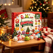 Christmas Decorations Squishies Dumpling Advent Calendar 2026 | Christmas Decor, 24 Dumplings for Adults, Party Favors, Christmas Ornaments, Coundown Calendar, Stress Relief Plaything