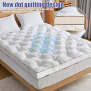 WhatsBedding 4 Inch Memory Foam Mattress Topper Queen for Back Pain Relief, Filled with Breathable Gel Memory Foam, Fluffy Comfort Supportive Pillow Top Mattress Topper, 80x60x4in