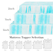 OLIXIS 2 Inch Twin Cooling Gel Infused Memory Foam Mattress Topper, Bed Pad | CertiPUR-US Certified, Soft Ventilated Pressure Relieving Bed Pad in a Box, Breathable Plush Feel