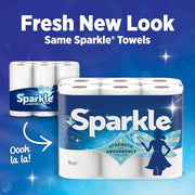 SPARKLE Pick-A-Size Paper Towels, 2-Ply Spirited Prints, 6 Double Rolls | Paper towels 6 pack: strong 2 ply paper towels with Pick-A-Size sheets, 6 double rolls, 660 sheets total