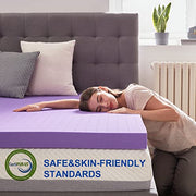 SINWEEK 2 Inch Gel Memory Foam Mattress Topper, Twin Size | Ventilated Soft Pressure Relieve Mattress Pad, Breathable Bed Topper, CertiPUR-US Certified