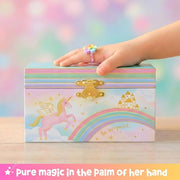 Giggle & Honey® Musical Unicorn Jewelry Box for Girls | Music Boxes for Little Girls, Toddler Jewelry Box for 4 Year Old Kids, Toys for Toddlers, Birthday Gifts for Kids 5-9 Years