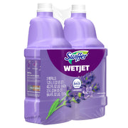 Swiffer WetJet Multi-Purpose Floor Cleaner Solution with Febreze Refill, Hardwood Floor Cleaner, Lavender Scent, 1.25 Liter -42.2 Fl Oz (Pack of 2)