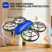 Swifsen Drones for Kids with Camera,Rc Drone Indoor Small Helicopter,Birthday Gifts for Boys and Girls Beginners Friendly,Mini Quadcopter Toy With 2 Batteries,Propeller Protect,Altitude Hold