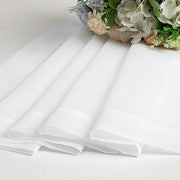 OWENIE White Sheer Curtains 84 inches Long 2 Panels Set for Living Room | Sheer White Curtain for Bedroom, Rod Pocket Light Filtering Sheer Panel Drapes, 2pcs, Each 42" Width x 84" Long