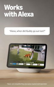 Ring Floodlight Cam Wired Plus, Outdoor Home or Business Security with Motion-Activated 1080p HD Video and Floodlights, White