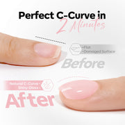 modelones Builder Nail Gel,No Top Coat Needed Builder for Nails Nude | C-Curve Sculpting, Glossy Jelly Finish Cover Nude Pink, No-Wipe, 9-in-One LED Lamp Cured Color Gel Polish for Quick Diy Salon