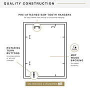 MCS Studio Gallery Poster Frame, 18x24, Black Woodgrain, 1-Pack | Studio Gallery Poster Frame For Photos & Art Prints, 18x24 Inch, Black Woodgrain Engineered Wood, 1-Pack