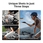 DJI Neo, Mini Drone with 4K UHD Camera for Adults, 135g Self Flying Drone that Follows You, Palm Takeoff, Subject Tracking, QuickShots, Stabilized Video, Built-In Propeller Guard (Controller-Free)