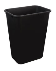 Amazon Basics Rectangular Commercial Office Wastebasket, Easy to Clean, Space-Saving,15.5"L x 11.5"W x 20"H, 10 Gallon, Black