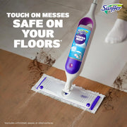 Swiffer PowerMop Liquid Floor Cleaner Refills, Solution for Power Mop, Fresh Scent, 2 Count Mopping Fluid Replacement Bottle, Spray Mops Cleaning Juice, No Bucket Needed, Multi-Surface and Wood