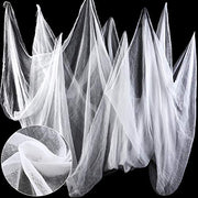 Boao Halloween White Cheesecloth for Craft, 85 x 197 Inch | Cotton Cheese Cloth Roll for Bloody Halloween Indoor Outdoor Decorations, Muslin Gauze Fabric, Netting