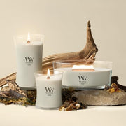 WoodWick Fireside Scented Candle, Crackling Wick, 9.7oz | Up to 60 Hour Burn Time, Premium Soy Wax, Home Décor & Gift Choice, Crackles as it Burns, Medium Hourglass Candle