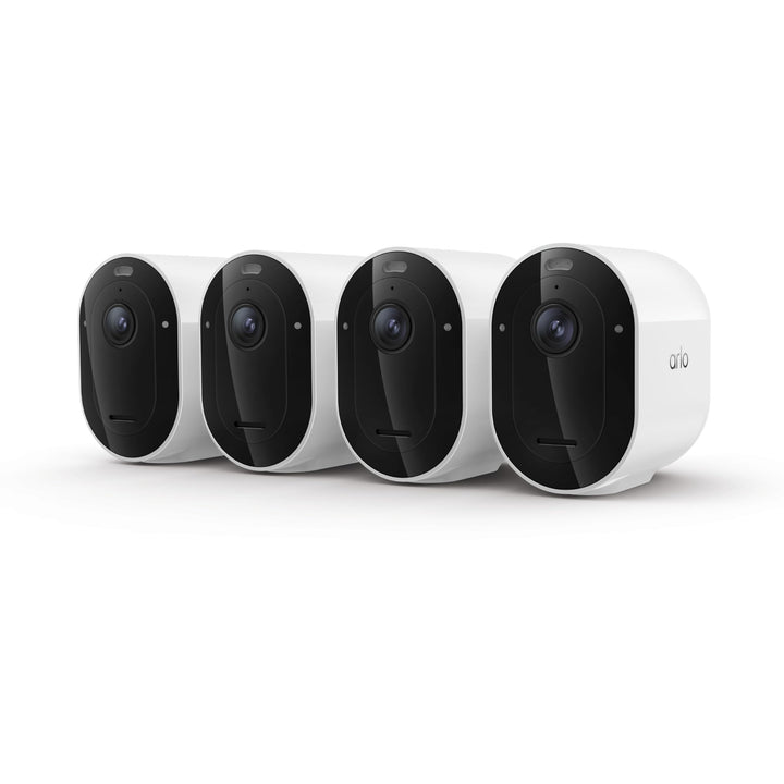 Arlo Pro Wireless Security Camera 2K HDR (6th Gen) - 4-Cam | 2K HDR video; Wireless outdoor; Rechargeable removeable battery; AI detection; Emergency Response; 1-mo Secure plan incl.