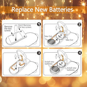 6 Pack Fairy Lights Battery Operated With Timer,2 Remotes,20 LED Warm White | 6.5ft Twinkle Lights,Waterproof Silver Wire Firefly Lights DIY Mason Jar Wedding Party Christmas Centerpiece Table Deco