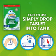 Scrubbing Bubbles Continuous Clean Toilet Tank Drop-Ins, 5 Count | Automatic Toilet Bowl Cleaner, Stain Protection & Odor Control, Prevents Hard Water & Limescale Stains, Lasts up to 25 Weeks