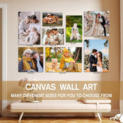 Canvas Prints with Your Photos,Ship Next Day Custom Wall Art for Home Decor | Perfect Custom Photo Gifts for Wedding, Birthday, Family & Friends - Ready to Hang Canvas Pictures Framed 8x10