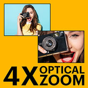 Kodak PIXPRO FZ45 16MP Compact Digital Camera, 4X Optical Zoom, AA, Black | 1080p Full HD Video, 27mm Wide Angle Lens, 2.7 Inch LCD, Point and Shoot, Digicam, Travel and Family Photos