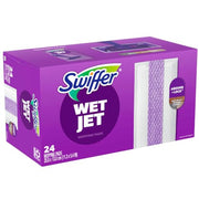 Swiffer WetJet Hardwood Floor Cleaner Spray Mop Pad Refill, Bathroom Cleaning Supplies, Hardwood Floor Cleaner, Multi Surface, 24 Count
