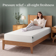 Zinus Memory Foam 8 Inch Green Tea Mattress, Twin | Pressure-Relieving Comfort & Full-Body Support, Naturally Fresh, CertiPUR-US & OEKO-TEX Certified Safe Materials