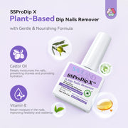 SAVILAND Gentle Dip Powder Remover Kit, No Need Soaking Or Wrapping 15ml