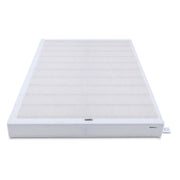 Amazon Basics Smart Box Spring Bed Base, 5-Inch Low Profile Height Mattress Foundation, Sturdy Durable Steel Support, Tool-Free Easy Assembly, Queen, 79" x 59.5" x 5", White