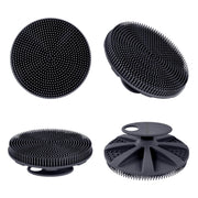INNERNEED Food-Grade Soft Silicone Body Scrubber Shower Brush, Black