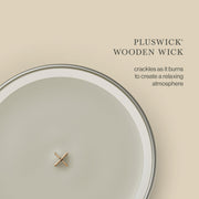 WoodWick Fireside Scented Candle, Crackling Wick, 9.7oz | Up to 60 Hour Burn Time, Premium Soy Wax, Home Décor & Gift Choice, Crackles as it Burns, Medium Hourglass Candle