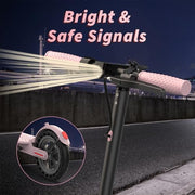 Electric Scooter - 350W/500W Motor, 8.5"/10''Solid Tires, Up to 19/22MPH& 16/21/23Miles Long-Range Portable Commuting Scooter for Adults with Double Braking System
