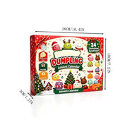Christmas Decorations Squishies Dumpling Advent Calendar 2026 | Christmas Decor, 24 Dumplings for Adults, Party Favors, Christmas Ornaments, Coundown Calendar, Stress Relief Plaything