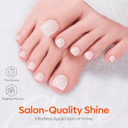 Modelones Nail Strengthener and Growth, Milky White Nail Polish Hardener | Extra Strong and Growth Fall Nail Repair Natural Strengthening Polish Concealer Foundation Nail Stuff Toenails Gifts 15ml