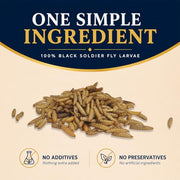 Classic Flock 10LB Dried Black Soldier Fly Larvae for Chickens High Calcium