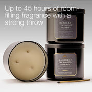 Bath & Body Works 3-Wick Candle, Mahogany Teakwood Intense, Soy Wax Blend | Room-Filling Warm Home Scent with Strong Throw, Exclusively Fragranced Soy Wax Blend, Burns Up to 45 Hours, Great Gift