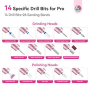 SAVILAND Nail Drill Professional 40000 RPM Cordless for Thick Acrylic Nails