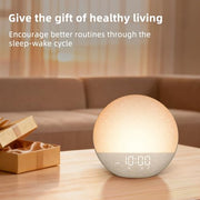 Odokee Sunrise Alarm Clock White Noise Machine: Natural Wake Up Light | Dimmable Clock with Bluetooth Speaker for Bedroom - 25 Sleep Sounds for Baby Adults Kids Putty