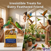 Birds LOVE® Millet Tips & Tails for Birds – Premium Spray Millet Treat, Non-GMO, USA Grown – Natural Bird Food for Parakeets, Cockatiels, Budgies, Lovebirds, Finches, Canaries & Parrots – 1 lb