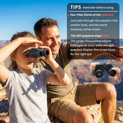 Hontry 10x25 Compact Binoculars for Adults and Kids