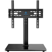 PERLESMITH Universal TV Stand Legs for 32-70 inch TVs to 99lbs with Mount | 8 Height adjustable, Tempered glass base, Fixed, Max VESA 400x400mm, Livingroom & Bedroom, PSTVS04