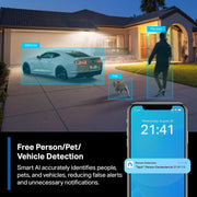 Tapo MagCam 2K+ Security Camera Wireless Outdoor, Battery Powered, C425 | 2026 Wirecutter Best Outdoor Security Camera&PCMag Editors' Choice, Subscription-Free Storage/Cloud, Person/Vehicle Detection
