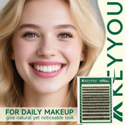 KEYYOU Flora Lash Clusters D Curl Wispy Flaunt Eyelash Extensions F01