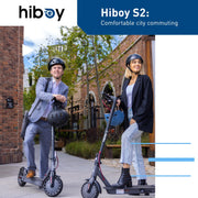 Hiboy S2 Electric Scooter - 8.5" Solid Tires - Up to 17 Miles Long-Range | 19 MPH Portable Folding Commuting Scooter for Adults with Double Braking System and App