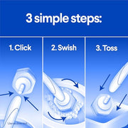 Clorox ToiletWand Toilet Cleaning Kit, 1 Starter Kit with 16 Refill Heads | 3-in-1 Starter Kit with Toilet Brush Wand, Storage Caddy and Disposable Refill Heads, Kills 99.9 Percent of Germs