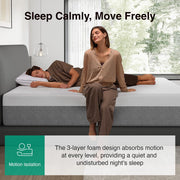 Novilla Bliss Mattress Queen Size, 14 Inch Gel Queen Memory Foam Mattress | Cooling Comfort & Pressure Relieving, Target Zoned Support for Back Pain Relief, CertiPUR US Certified Foams