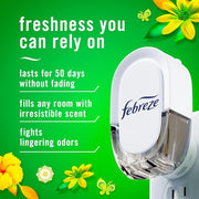 Febreze Plug-In Air Freshener, Odor-Fighting Scented Oil Refill, Air Fresheners for Home, Bathroom and Kitchen, Long Lasting, Gain Original Scent, 0.87oz Refills, Blue and Green, 3 Count