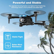 Drone with Camera, Screen on Controller Remote Control Quadcopter FPV Drone | Drone with Built-in Screen Controller for Beginners, Foldable, Gesture Control, 3D Flip, One-Key Start, and Emergency Stop