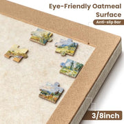 Piecevana Jigsaw Puzzle Board for 1000 Pieces | Foldable Puzzle Board, 29.84" x 21.96" Felt Display Board for Adults Mom Dad