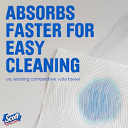 Scott Paper Towels, Choose-A-Sheet, 6 Double Rolls, 108 Sheets Per Roll | Absorbent, Deep-Cleaning Ridges, Virtually Lint-Free, Reliable